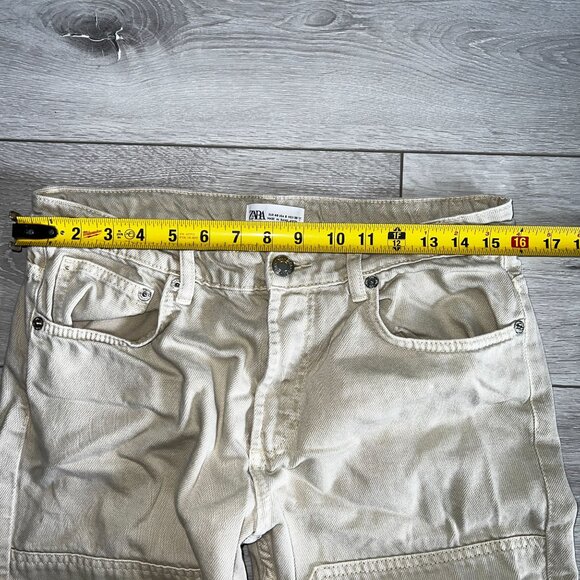 Zara Tan Wide-Leg Pants - Picture 5 of 7